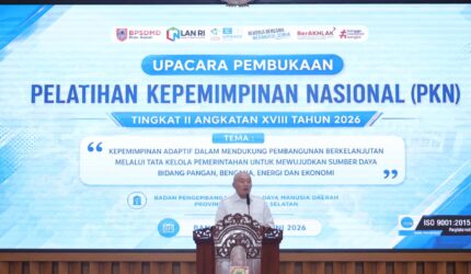 Pelatihan Kepemimpinan Nasional (PKN) Angkatan XVIII 2026 Dibuka Gubernur Kalsel Haji Muhidin