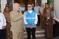 Ditinjau Gubernur Haji Muhidin Lokasi Rencana Pembangunan 5 SPKLU di Kawasan Kantor Gubernur Km 0 Banjarmasin (foto:adpim)