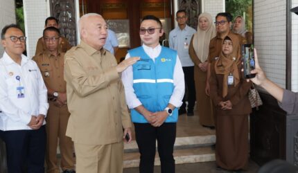 Ditinjau Gubernur Haji Muhidin Lokasi Rencana Pembangunan 5 SPKLU di Kawasan Kantor Gubernur Km 0 Banjarmasin