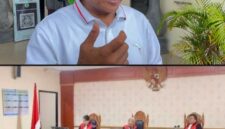 KASUS DUGAAN PENIPUAN BATU BARA – Kolase Komisaris PT Semesta Borneo Abadi (SBA), A Gafar Rehalat, dan suasana persidangan dugaan penipuan transaksi batu bara dengan terdakwa Richard Arief Muljadi di Pengadilan Negeri Banjarmasin satu Minggu lalu (Foto: Istimewa)
