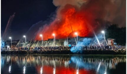 Pasar Lima Banjarmasin Kembali Terbakar, Puluhan Toko di Bantaran Sungai Martapura Diduga Ludes