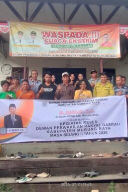 Reses H. Barlin, Perbaikan Jalan dan Jembatan DAS Tuhup Jadi Aspirasi Prioritas