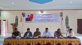 Ketua DPRD kabupaten Murung Raya H. Rumiadi, S.E.,S.H.,M.H.,saat menggelar reses di kqntor Kecamatan Laung Tuhup (foto : istimewa)