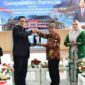 Wakil Ketua I DPRD Murung Raya Dina Maulidah saat menghadiri penandatanganan kerjasama antara Pemkab Mura UIN dan UPR( foto: istimewa)