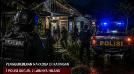 ILUSTRASI AI – Ilustrasi operasi penggerebekan bandar narkoba yang berujung bentrokan di Desa Tumbang Kalemei, Kecamatan Katingan Tengah, Kabupaten Katingan, Kamis (2/7/2026) dini hari. (Ilustrasi/AI)