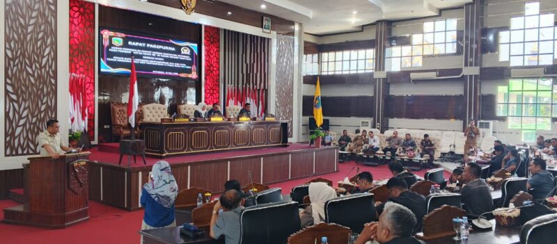 Pemkab Kotabaru Sampaikan KUA-PPAS 2027 dan Tiga Raperda Prioritas Pada Rapat Paripurna DPRD