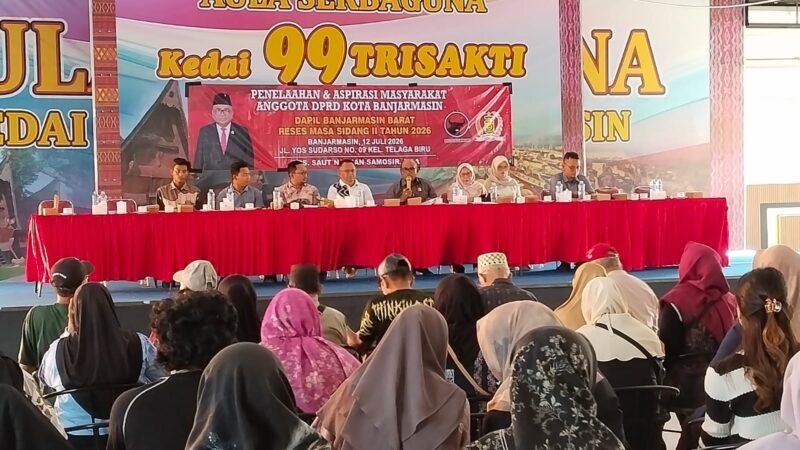 Reses Anggota DPRD Kota Banjarmasin Saut Nathan Samosir di Dapil Banjarmasin Barat