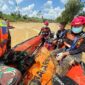 KORBAN DITEMUKAN – Tim SAR Gabungan akhirnya menemukan korban dalam keadaan meninggal dunia pada Senin (13/7/2026), sekitar 7,5 kilometer dari lokasi kejadian. (foto: istimewa)