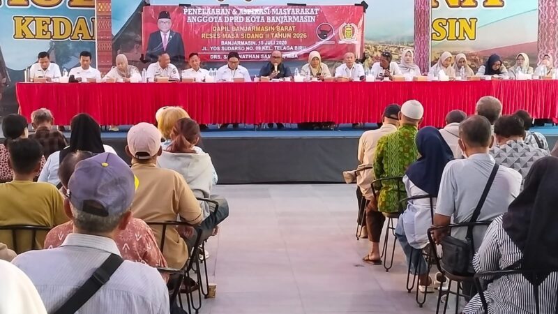 Reses Anggota DPRD Banjarmasin Saut Nathan Samosir