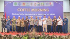 Sekdaprov Kalsel HM Syarifuddin: Memperkuat Sinergi Lintas Sektor dan Menjaga Stabilitas Daerah Melalui Coffe Morning (foto:adpim)