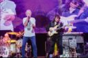 REUNI LEGENDA – Ian Gillan, Ritchie Blackmore dan Ian Paice serta Roger Glover (tak nampak di gambar ) kembali berbagi panggung bersama Deep Purple setelah 33 tahun terpisah  (Foto Tangkapan layar)
