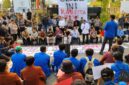 AKSI MAHASISWA – Ratusan mahasiswa Aliansi BEM se-Kalimantan Selatan saat menyampaikan aspirasi di depan Gedung DPRD Kalsel, Kamis (20/8/2026). (foto:istimewa)