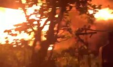 BREAKING NEWS Kebakaran Kembali Landa Banjarmasin , Api Berkobar di Gang Damai Simpang Jagung