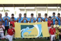 Gubernur Muhidin Resmi Buka Turnamen Sepak Bola Gubernur Cup Road to Pangdam XXII/Tambun Bungai Cup 2026 (foto:adpim)