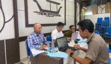 Teks. Uji Kompetensi Wartawan Utama Angkatan ke-71 di Aula Pemko Banjarmasin  dengan penguji dari Lembaga Uji (LU) Universitas Prof Moestopo (Beragama) Jakarta, yang digelar Serikat Media Siber Indonesia (SMSI) Kalsel.