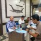 Teks. Uji Kompetensi Wartawan Utama Angkatan ke-71 di Aula Pemko Banjarmasin  dengan penguji dari Lembaga Uji (LU) Universitas Prof Moestopo (Beragama) Jakarta, yang digelar Serikat Media Siber Indonesia (SMSI) Kalsel.