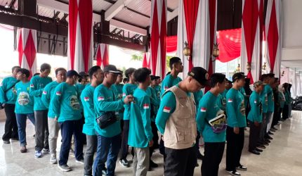 Wali Kota Yamin Lepas 145 Pemuda Karang Taruna Banjarmasin Ikuti Kemah Karya Bakti di Tanah Laut