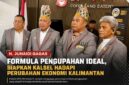 Pembina DPD ORI Kalsel  H Junaidi (tengah)dan  Divisi Hukum Ketua Umum  H Rachmad Fadillah, S.H. (kanan), Ketua YLKI Kalsel , DR Akhmad Murjani dan Sekjen etaris Adv Bujino A Salam, SH, MH  (foto: dokumen /grafis AI )