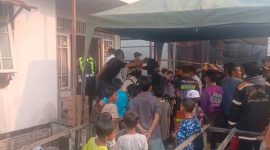 Relawan Damkar  Gugur dalam Tugas Karhutla di Alalak, Bupati Batola Melayat ke Rumah Duka