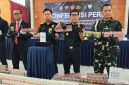 Sinergi Bea Cukai – TNI dan AVSEC Ungkap 4,23 Juta Batang Rokok Ilegal dan 1,1 Kg Emas, Dandempom : Laporkan Jika ada Dugaan Keterlibatan Oknum