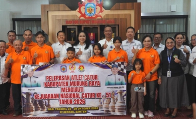 Pemkab Mura Lepas 7 Atlet Junior ke Kejurnas Catur di Serang