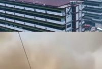 Setelah Malam Memerah, Kini Siang Diselimuti Asap, Karhutla Kembali Landa Belakang UNISKA Handil Bakti